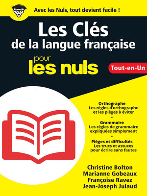 cover image of Les Clés de la langue française pour les Nuls, Grand format